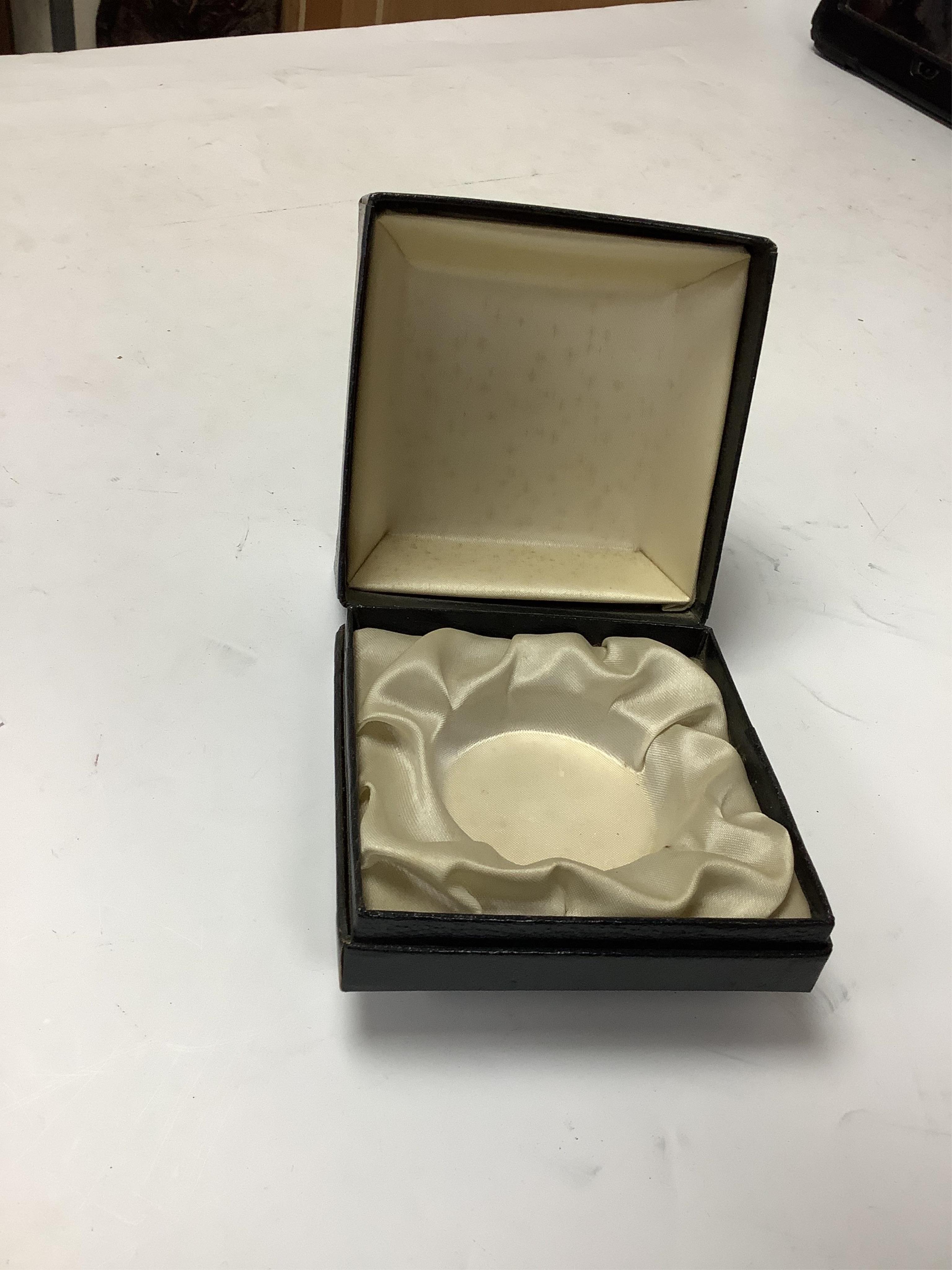 A boxed Paul Ysart floral paperweight, 7cm in diameter